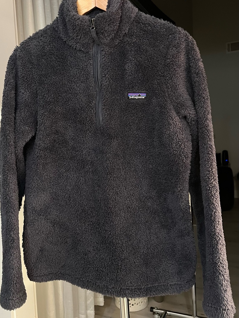 Patagonia Los Gatos Quarter Zip Fleece Pullover Gray Women's M High Pile